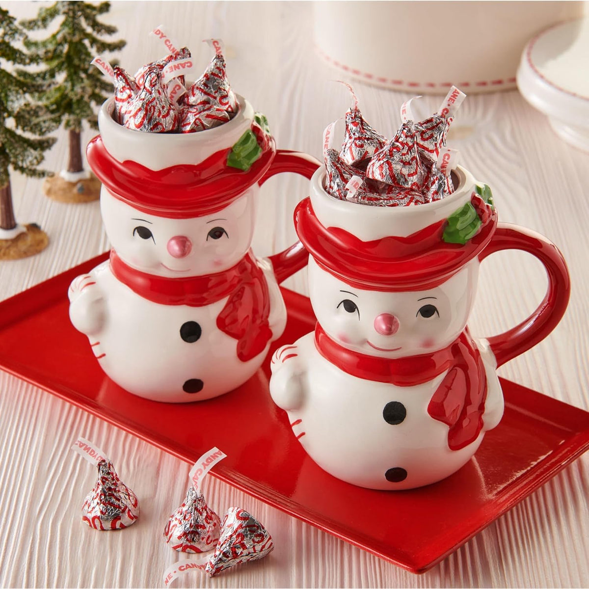 Munchique Candy Cane Kisses Christmas Edition individually wrapped for easy stocking stuffers.