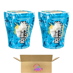 Munchique Cubes Piña Colada box close-up, sugar-free refreshment.