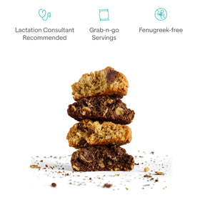 Munchkin Lactation Cookie Bites ingredients oats flaxseed brewer's yeast, simple snack.