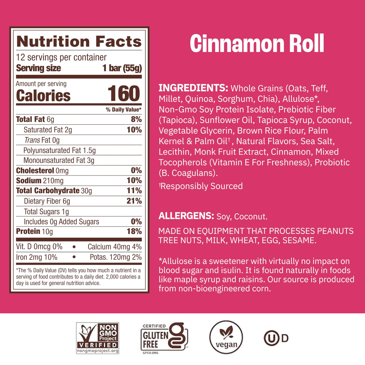 Munk Pack Cinnamon Roll Probiotic Bar kid-friendly snack at school.