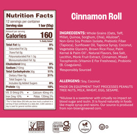 Munk Pack Cinnamon Roll Probiotic Bar kid-friendly snack at school.