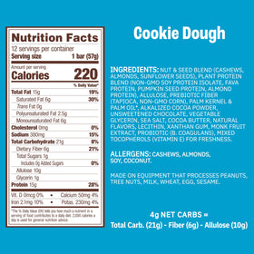 Munk Pack graphic highlights 15g protein and 4g net carbs per bar