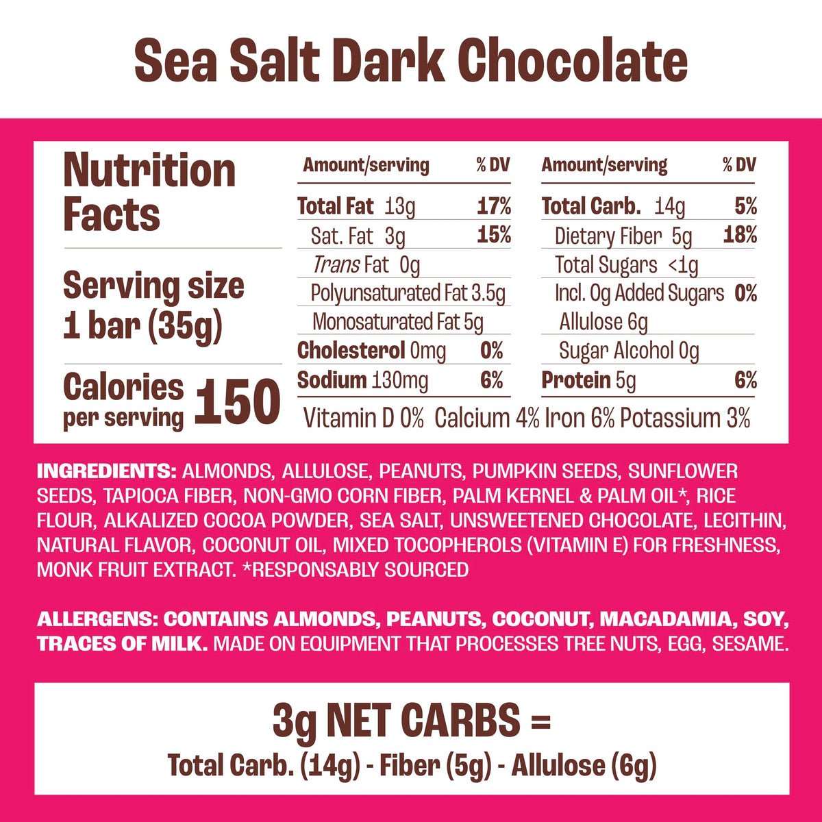 Munk Pack Fiber Nut Bar ingredients scene highlights nuts, seeds, and dark chocolate.