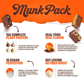 Munk Pack probiotic bar appearance highlighting digestive wellness on the go.