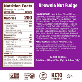 Munk Pack nutrition facts icon highlights 15g protein and 1g sugar per bar.