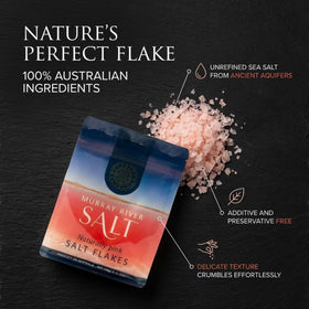 Murray River Gourmet Salt Flakes enhancing a dish as a finishing touch