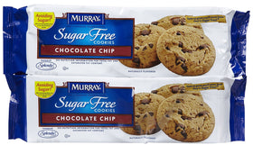 Murray Sugar Free Chocolate Chip Cookies two-pack for on-the-go snacking.