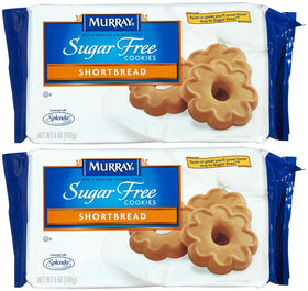 Murray sugar free shortbread cookies 2x6 oz pack for easy snacking.