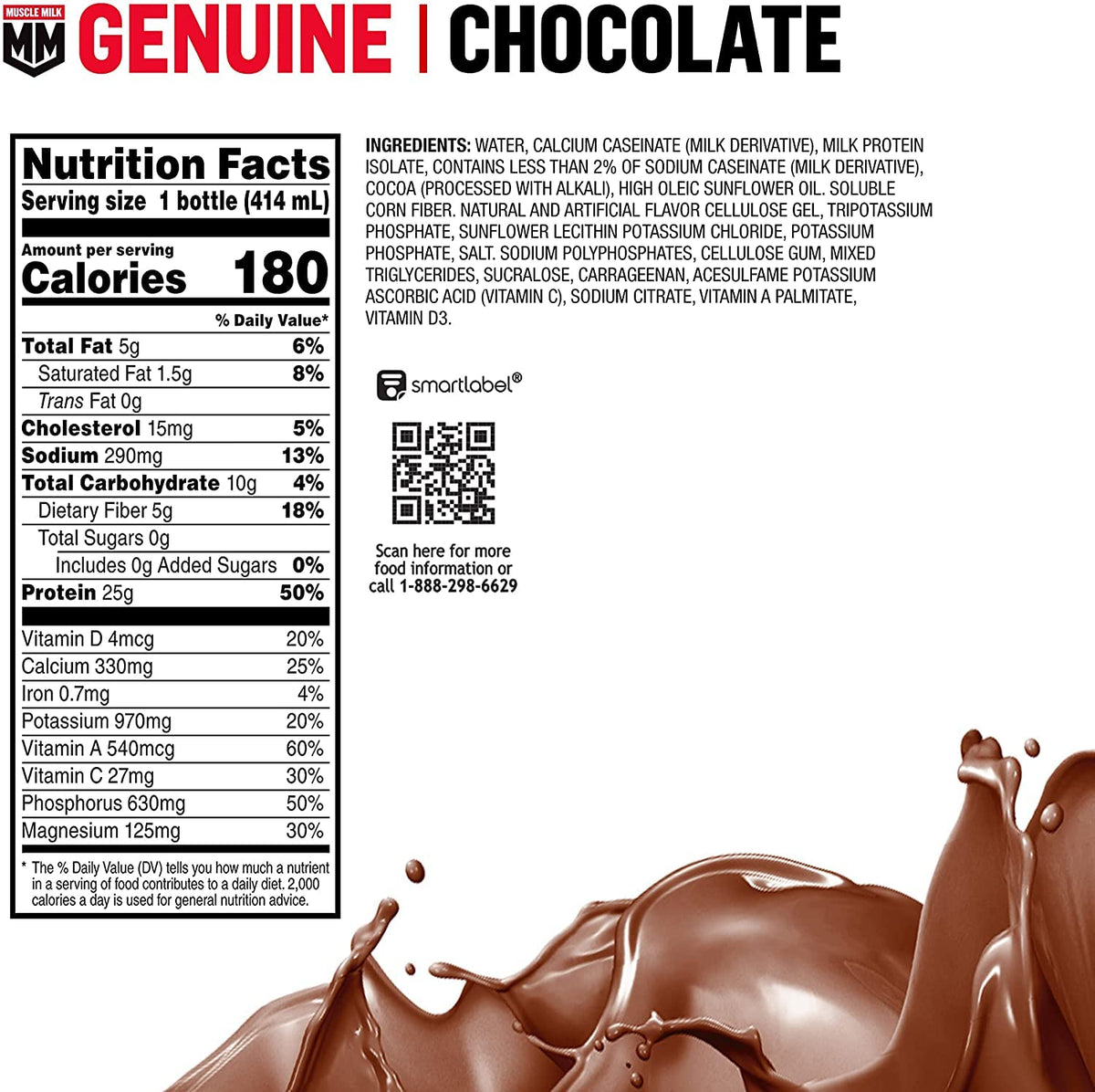 Pouring Muscle Milk shake into a glass after training