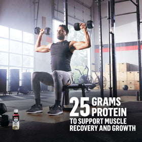 Ingredients list for Muscle Milk Genuine Protein Shake with slow and fast releasing proteins