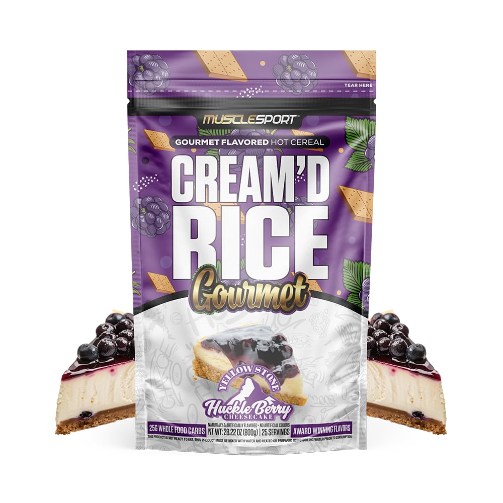 Musclesport Cream'd Rice Gourmet hot bowl with premium inclusions for a creamy breakfast.