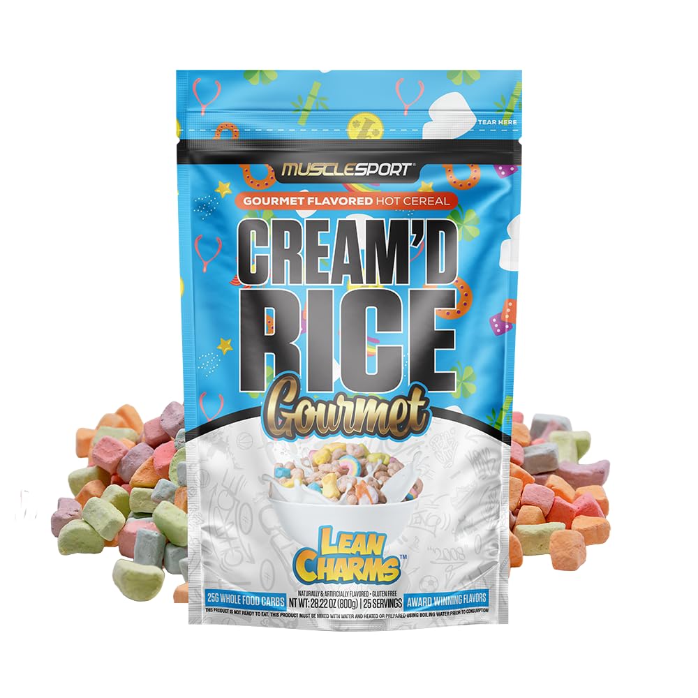 Musclesport Cream'd Rice Gourmet flavors close-up for a creamy breakfast.