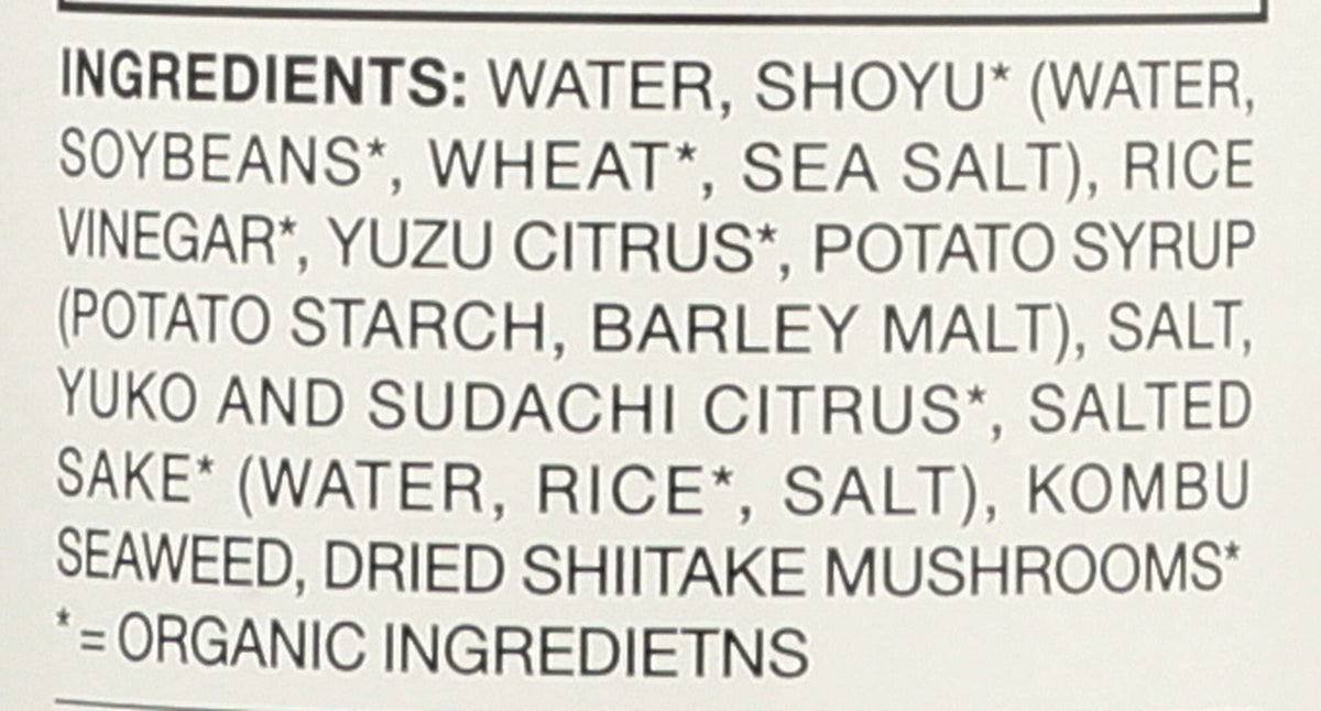 Muso From Japan Ponzu marinade for skewers, savory citrus note.