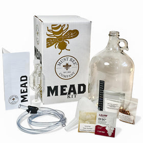 Must Bee Mead Kit glass carboy setup for beginner brewing