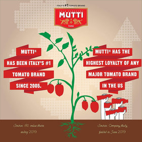 No additives or preservatives label on Mutti boosts natural flavor.