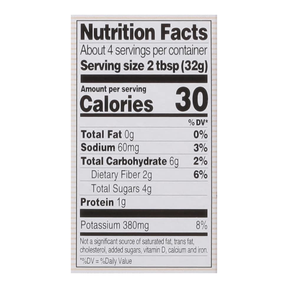 Label closeup shows natural ingredients and no additives