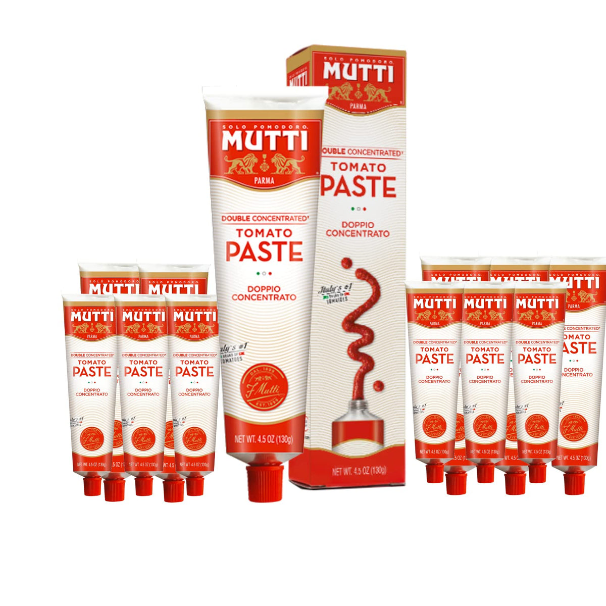 Mutti Double Concentrated Tomato Paste tube 4-5oz ideal base for sauces and stews