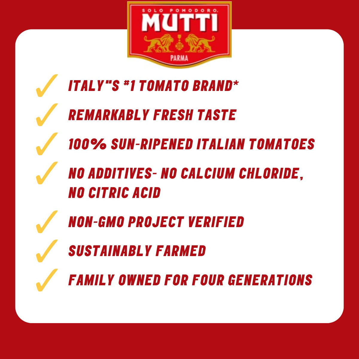 Mutti Tomato Puree Passata in a glass jar shows rich color for soups and marinara