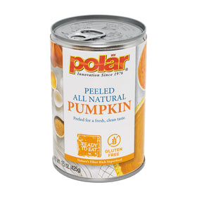 MW Polar all natural pumpkin puree can front view for pies and stews