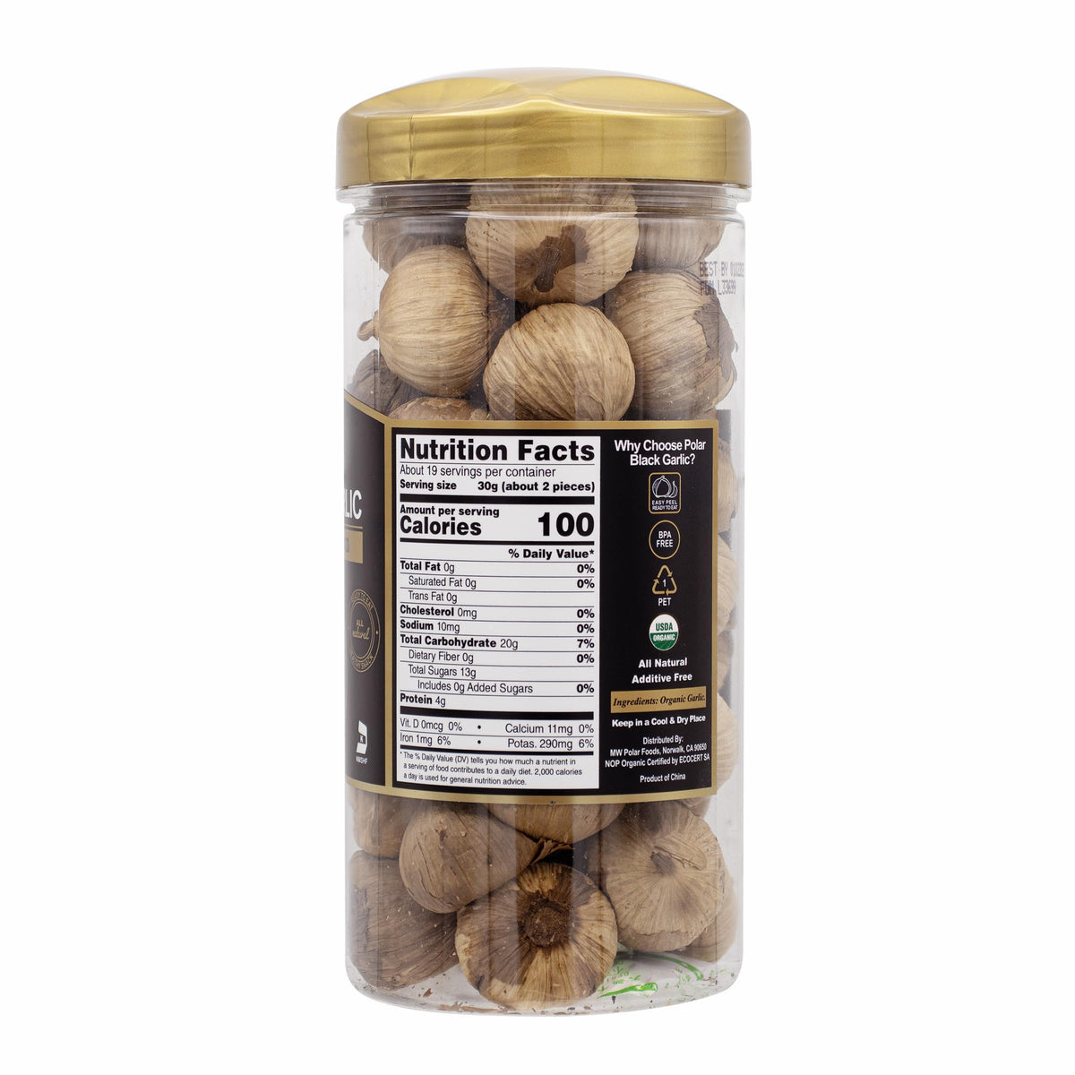 MW Polar Black Garlic offers sweet-savory flavor ideal for sauces and toppings.