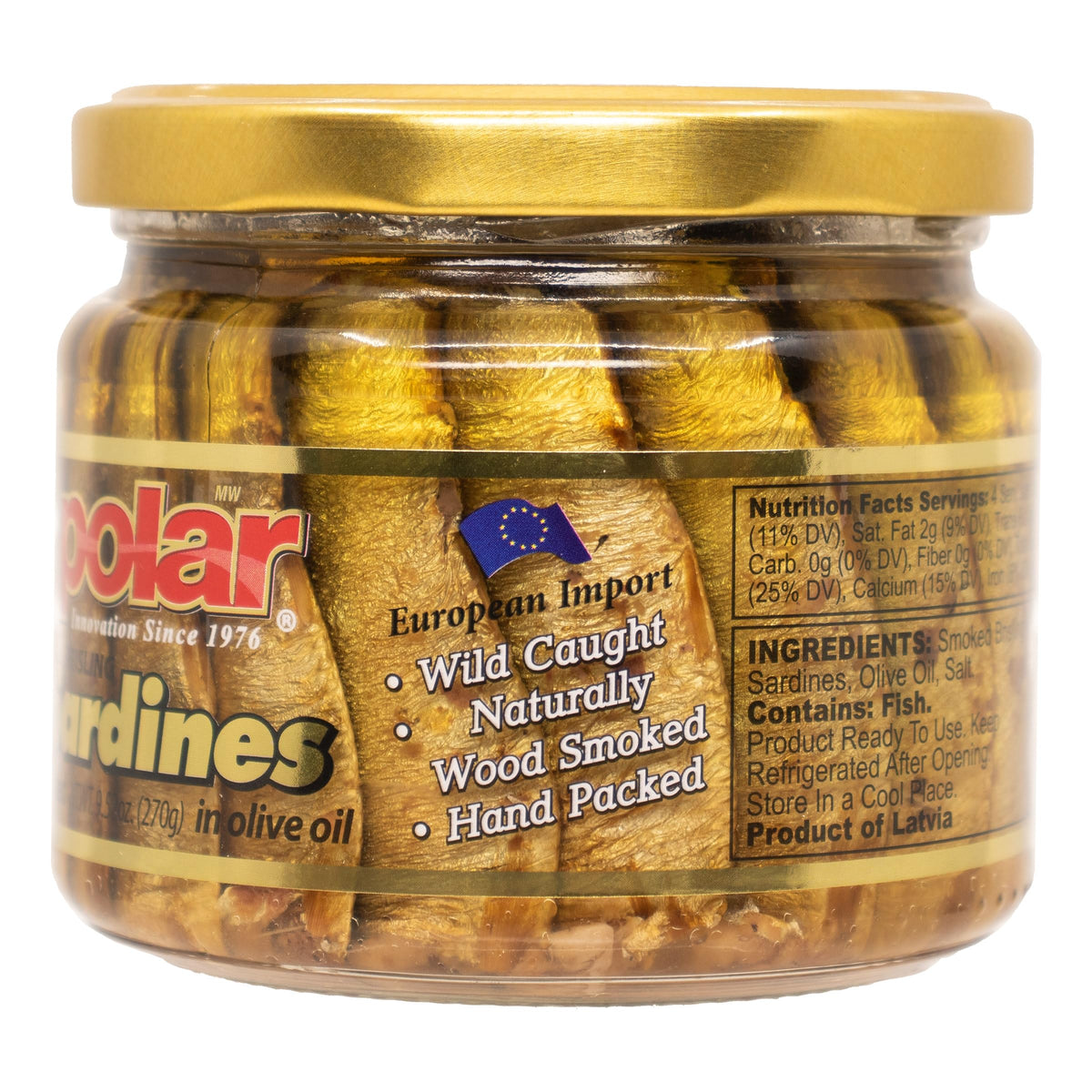 MW Polar Brisling sardines in olive oil, ideal tapas ingredient