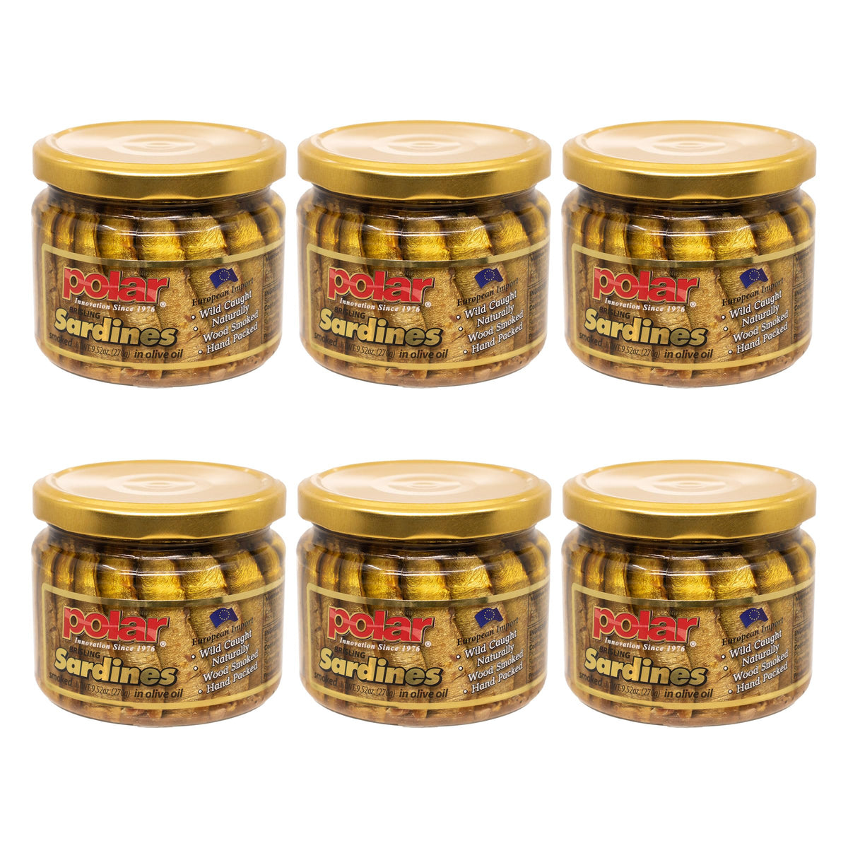 MW Polar Brisling sardines in olive oil jar, premium protein and omega-3