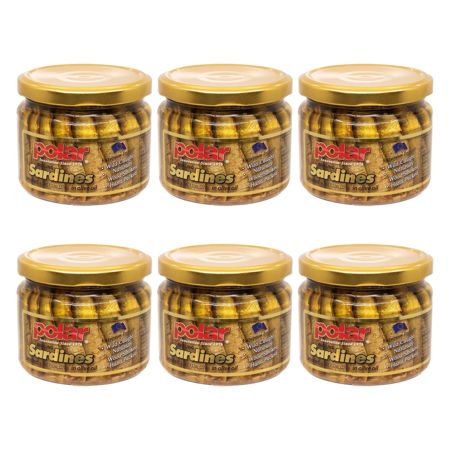 MW Polar Brisling sardines in olive oil jar, premium protein and omega-3