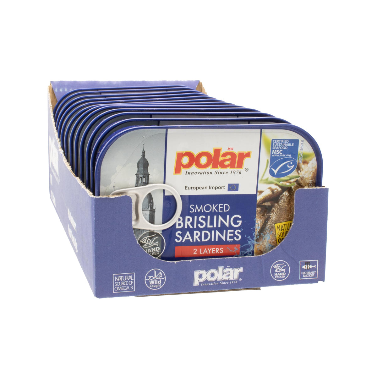 MW Polar brisling sardines tapas plate; ideal quick, protein-rich appetizer.