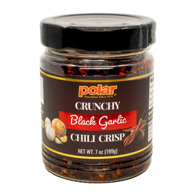 MW Polar Crunchy Black Garlic Chili Crisp jar adds bold umami crunch to meals.