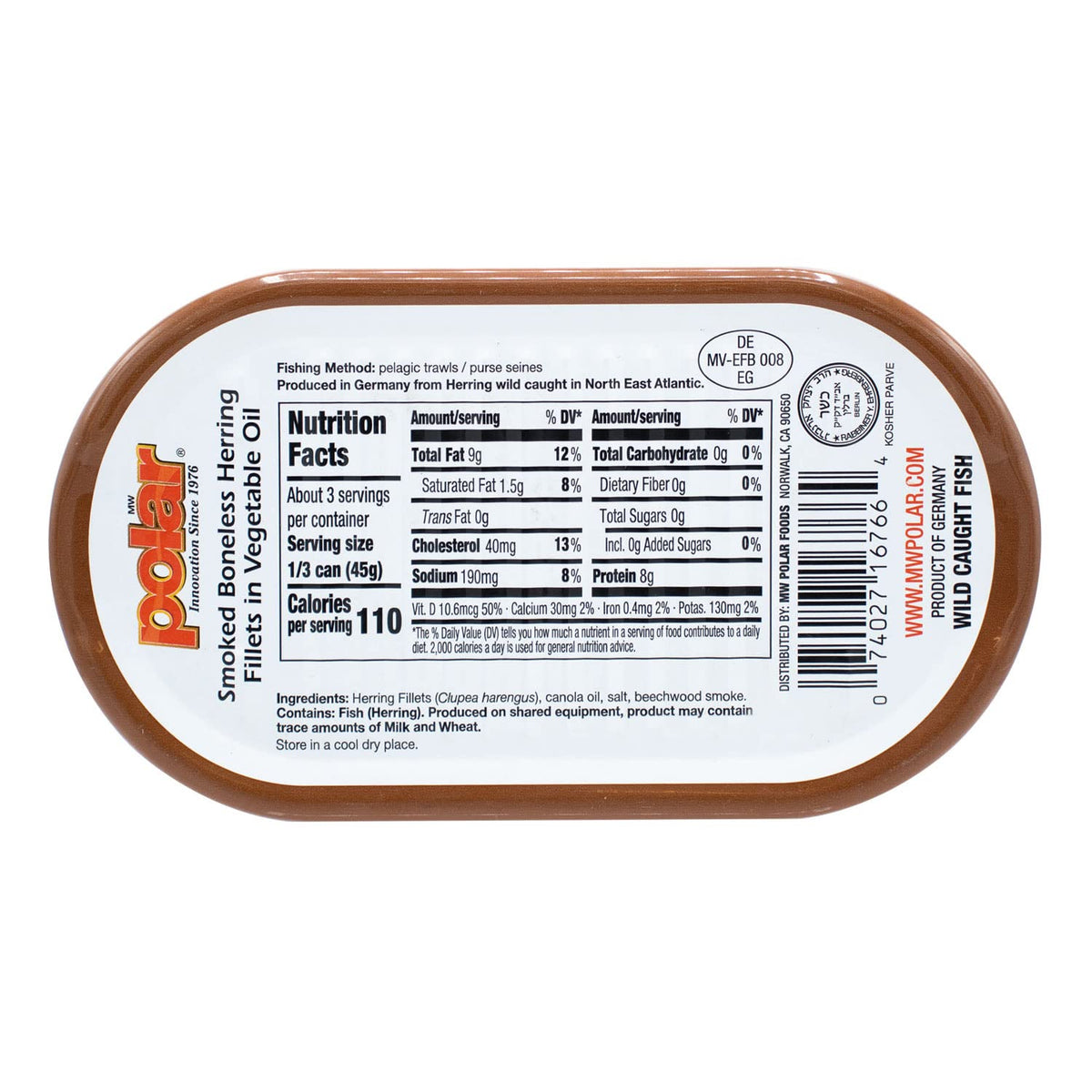 MW Polar easy-open can lid demonstrates convenience for quick meals.