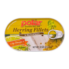 MW Polar herring in mustard sauce package view for easy serving