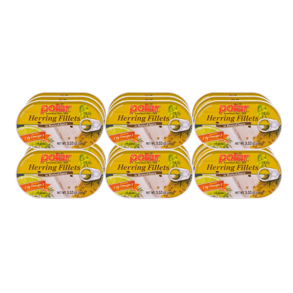Savory mustard sauce complements the delicate MW Polar herring