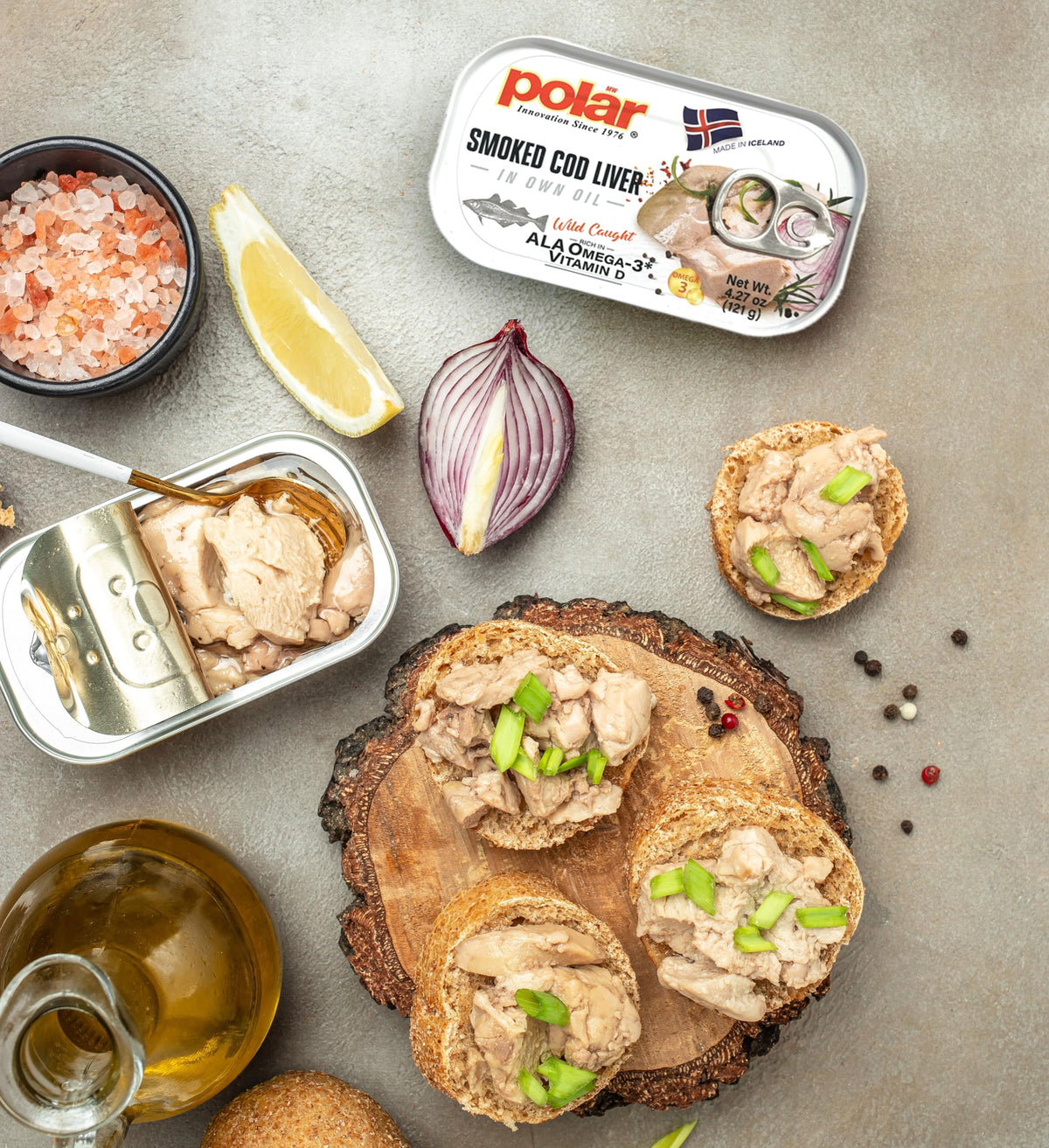MW Polar smoked cod liver oil glossy oil sheen signals rich flavor