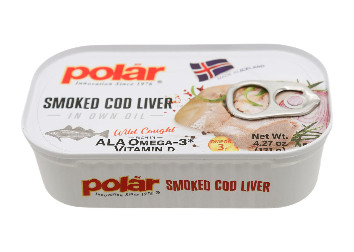 MW Polar smoked cod liver oil in bowl invites savory, shareable tasting