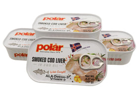 MW Polar smoked cod liver oil open can serves ready-to-eat convenience