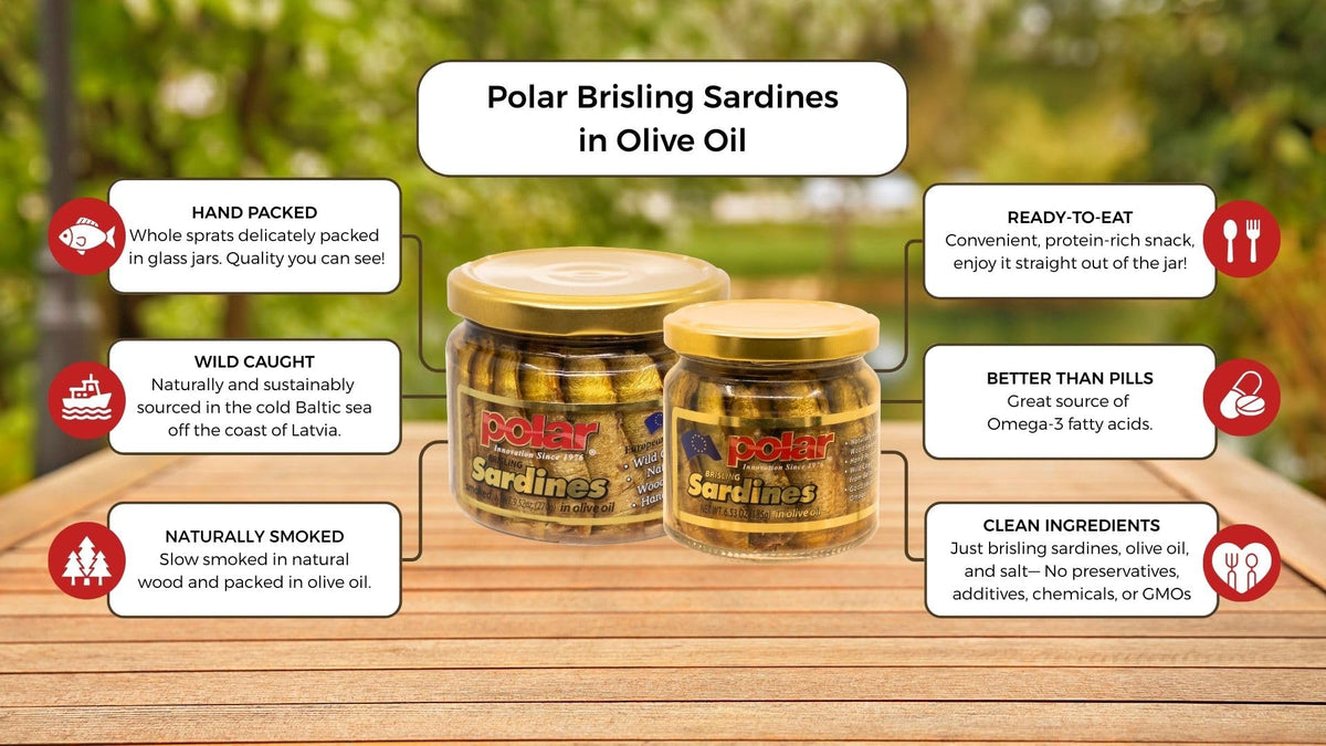 MW Polar wild-caught brisling sardines from the Baltic, omega-3 rich