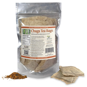 My Berry Chaga tea bags packaging for convenient, mess-free brewing.