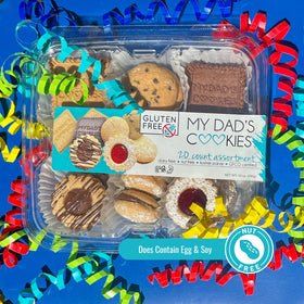 My Dad's Cookies graham cracker cookies, crunchy dairy-free snack.