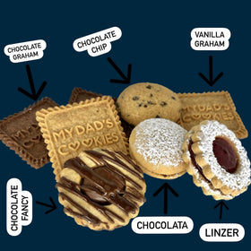 My Dad's Cookies Linzer cookies with jam center, tea-time favorite.