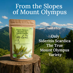 My Land hand-picked Sideritis Scardica from Mount Olympus authentic flavor.