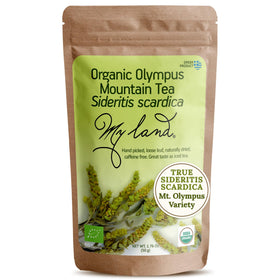 My Land organic Sideritis Scardica tea leaves and flower tops for pure aroma.