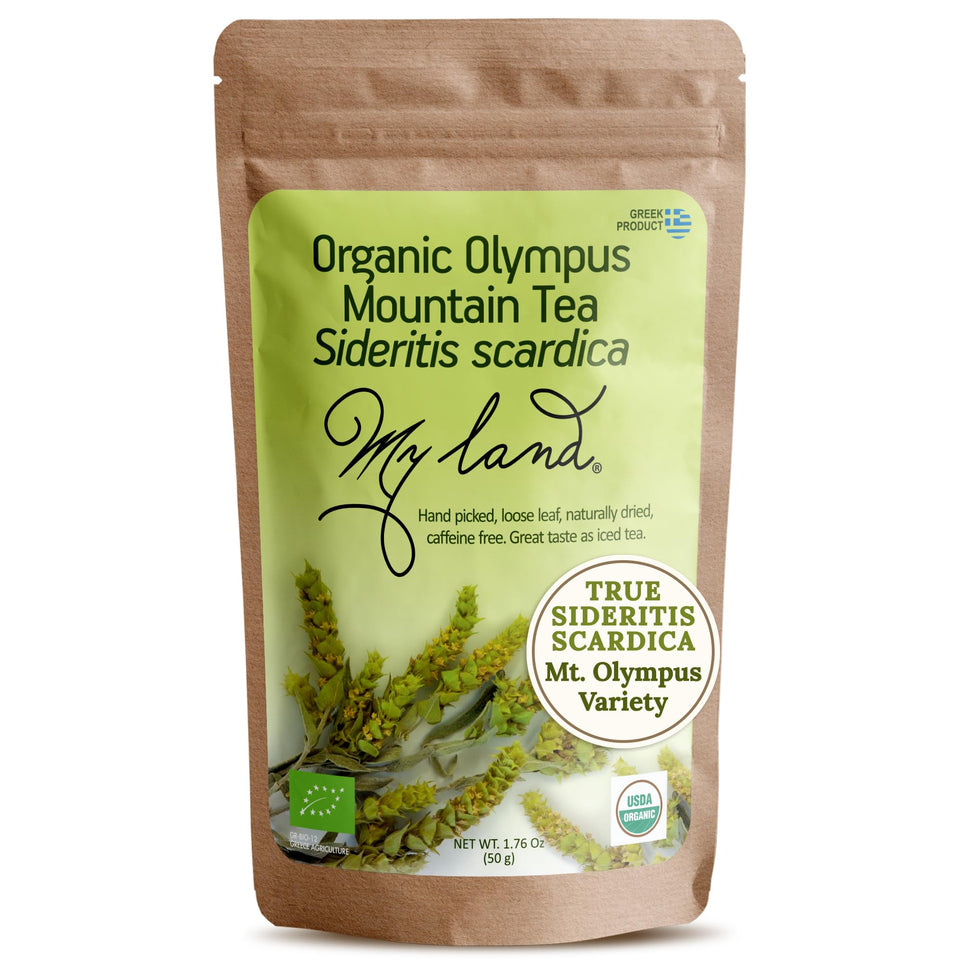 My Land organic Sideritis Scardica tea leaves and flower tops for pure aroma.