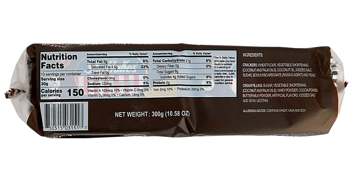 Cracker close-up shows light crunch with balanced sandwich filling.