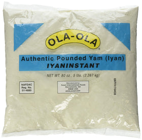 My Sasun Ola Ola authentic pounded yam instant 5lbs pack front view for quick meals
