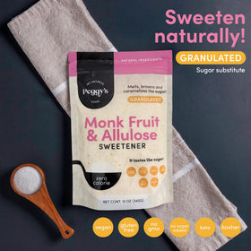 My Secrets Peggy’s Food baking sugar-free sweetness supports tasty cookies and cakes