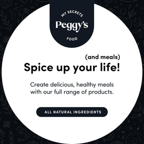 MY SECRETS PEGGY'S FOOD Crazy Salt on grill scene implies smoky, savory finishing touch.