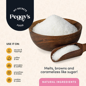 My Secrets Peggy’s Food sauce and glaze benefit from smooth sugar-free sweetness