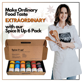 MY SECRETS PEGGY'S FOOD Grilling blend bottle for bold outdoor cooking flavor.