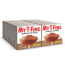 My-T-Fine Chocolate Pudding box shown, a quick dessert option for busy evenings.