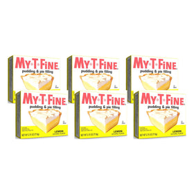 My-T-Fine lemon pudding 6-pack front view, premium dessert option